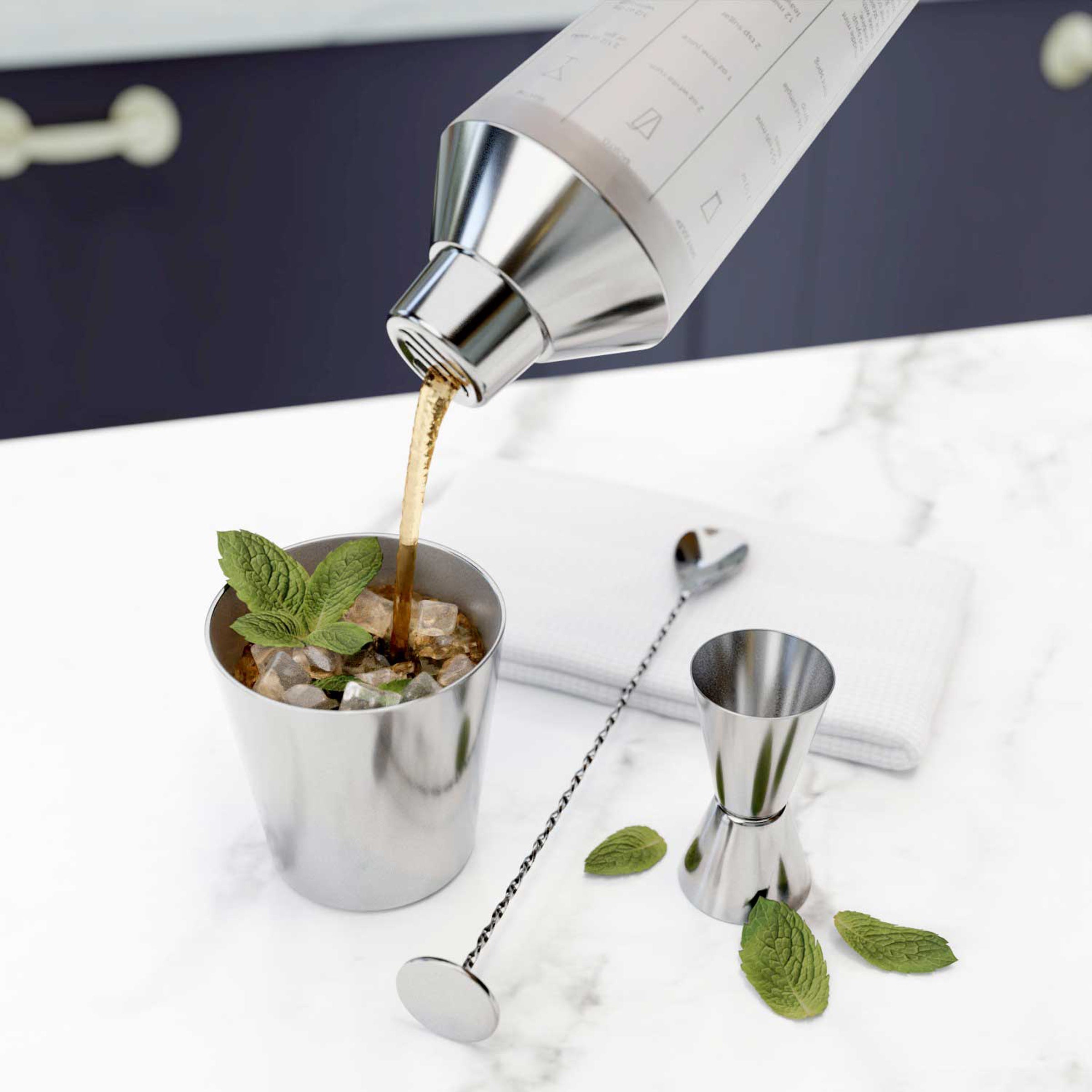 Mixology Shaker Tool Set 5 pc